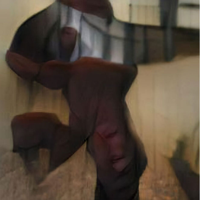 An AI generated Artwork using a caption from Broadly's gender spectruc collection: A masculine looking person looking out into the sunset.